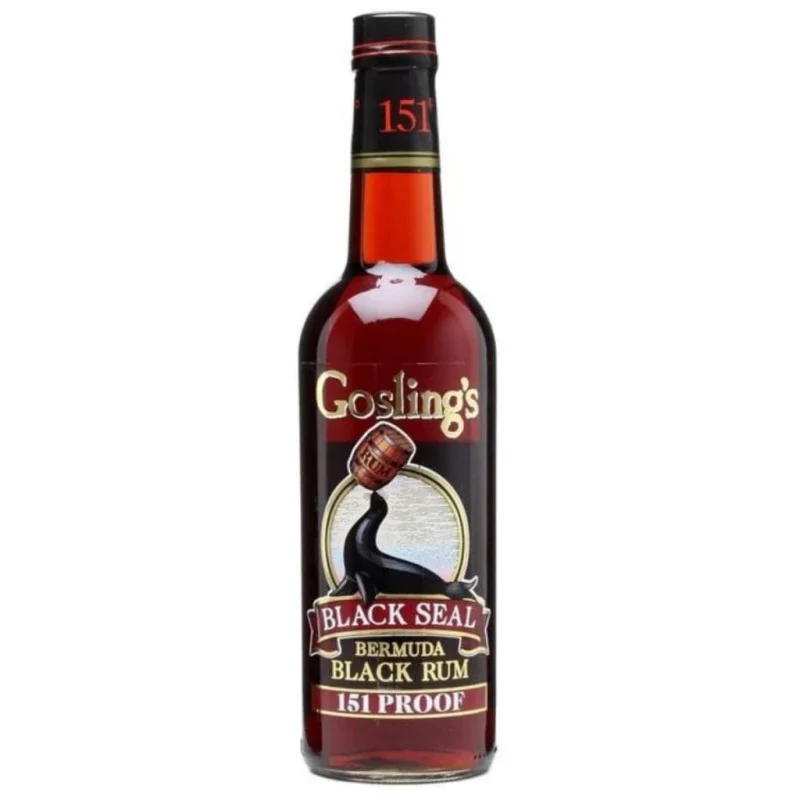 GOSLINGS BLACK SEAL 151 PROOF RUM 75.5% 700ML