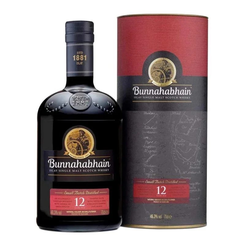 Bunnahabhain 12 Year Old Islay Single Malt Scotch Whisky 46% 700ml