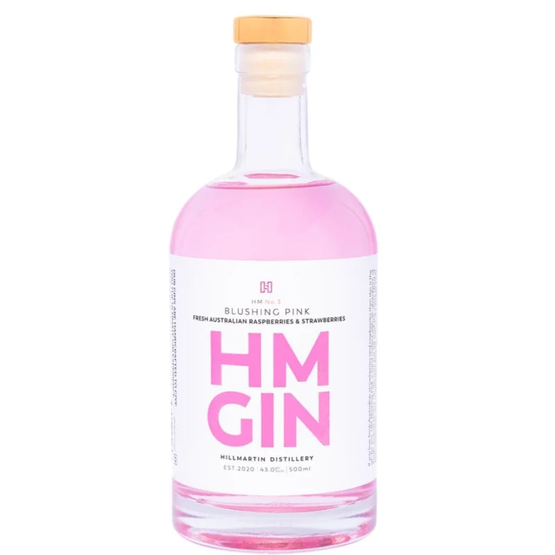 HM GIN BLUSHING PINK GIN 43% 500ML