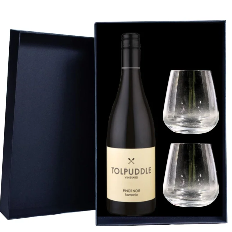 Tolpuddle Chardonnay 2024 Gift Hamper includes 2 Premium Wine Glasses