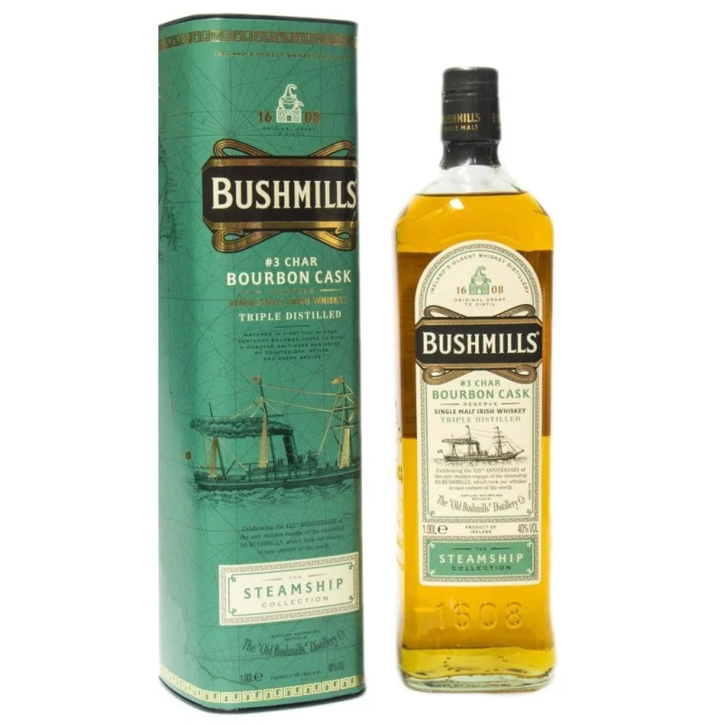 Personalised Bushmills Steamship Bourbon Cask Irish Whiskey 1Lt