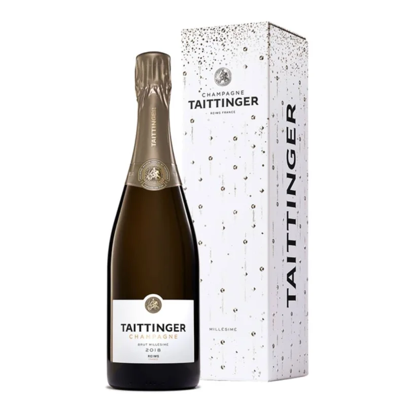 Champagne Taittinger Brut Millesime 2018 12.5% 750ml Gift Boxed