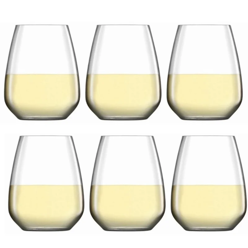 Luigi Bormioli Atelier Original Stemless Riesling Wine Glass 400ml – 6 Pack