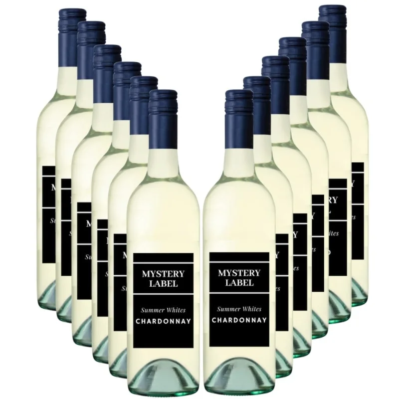 Mystery Label Summer White Chardonnay 12 Pack