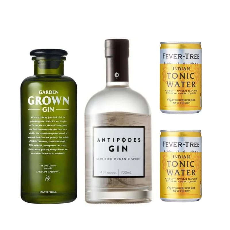 Garden Grown & Antipodes Organic Gin 700ml PLUS 2 StrangeLove Tonic 180ml