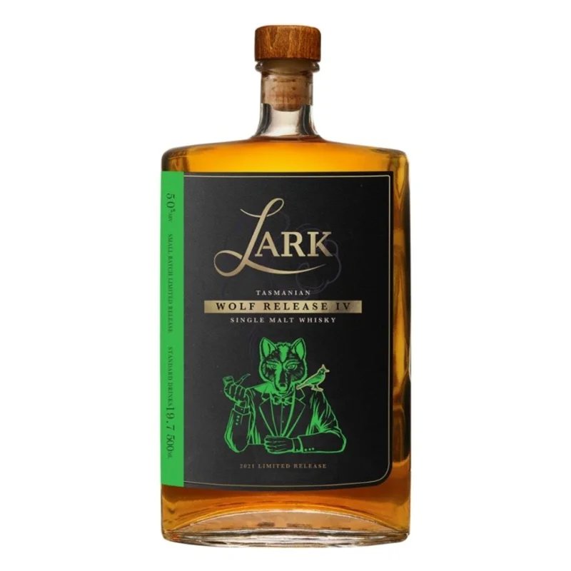 Personalised Lark Distillery Wolf Release IV Whisky 50% 100ml