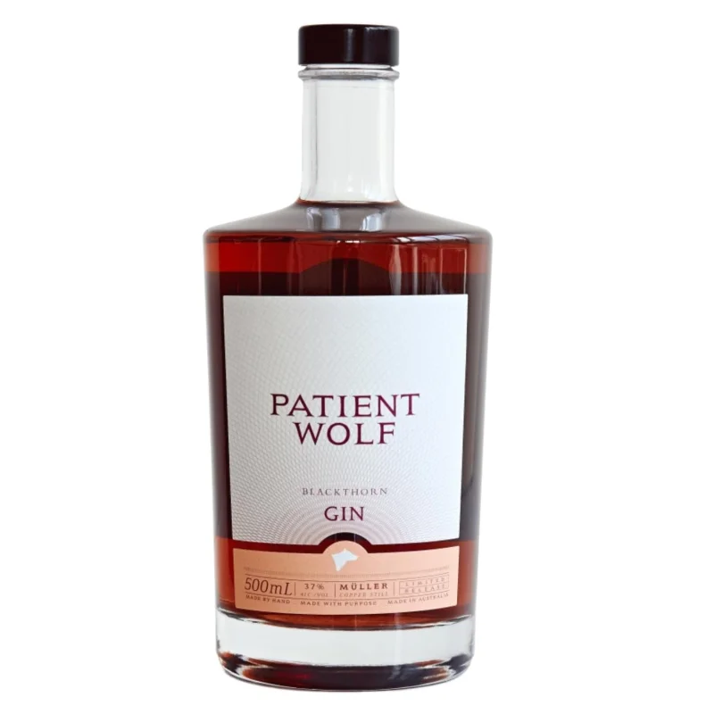 PATIENT WOLF BLACKTHORN GIN 37% 500ML
