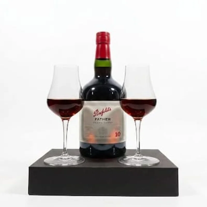 Penfolds Father 10 Year Old Tawny Port Gift Hamper – Includes 2 Spirits Snifter Glasses