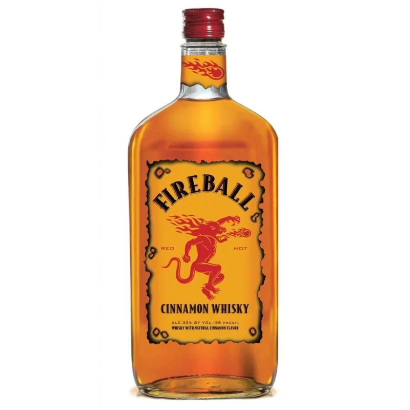 Personalised Fireball Cinnamon Whisky Liqueur 33% 1L
