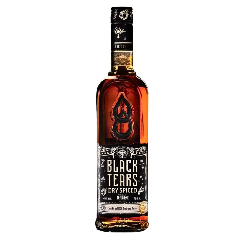 Black Tears Cuban Dry Spiced Rum Cuba 40% 700ml
