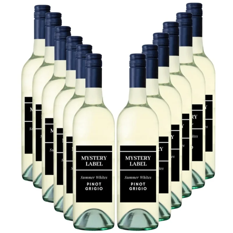 Mystery Label Summer White Pinot Grigio 13% 750ML 12 Pack
