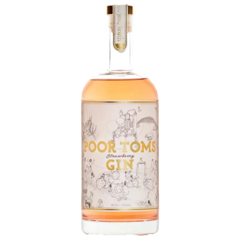 Poor Toms Strawberry Gin & Tonic 250ml (4 Pack)