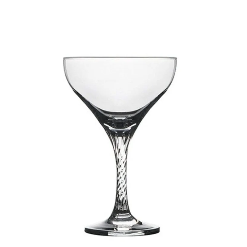 Pasabahce Twist Champagne Saucer Cocktail & Martini Glass – 12 Pack