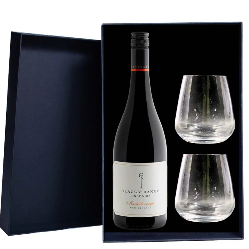 Craggy Range Martinborough Pinot Noir Gift Hamper – Includes 2 Premium Wine Glasses