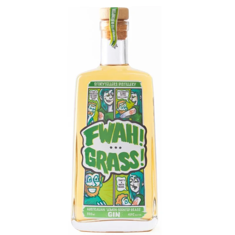 STORYTELLERS DISTILLERY FWAH GRASS AUSTRALIAN LEMON SCENTED GRASS GIN 43% 500ML
