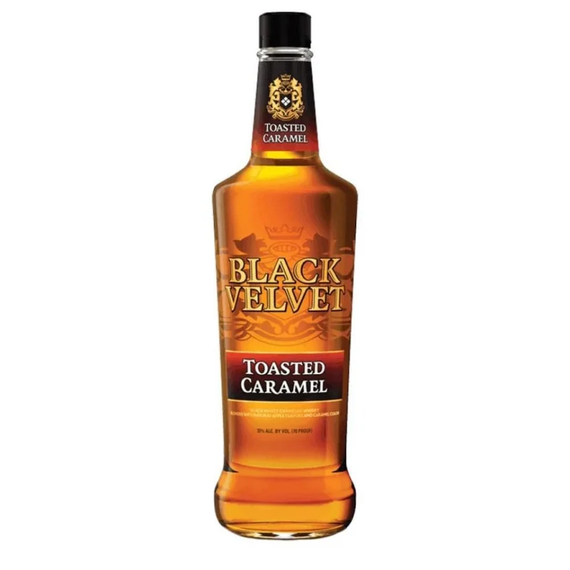BLACK VELVET IMPORT TOASTED CARAMEL CANADIAN WHISKY 35% 1LT