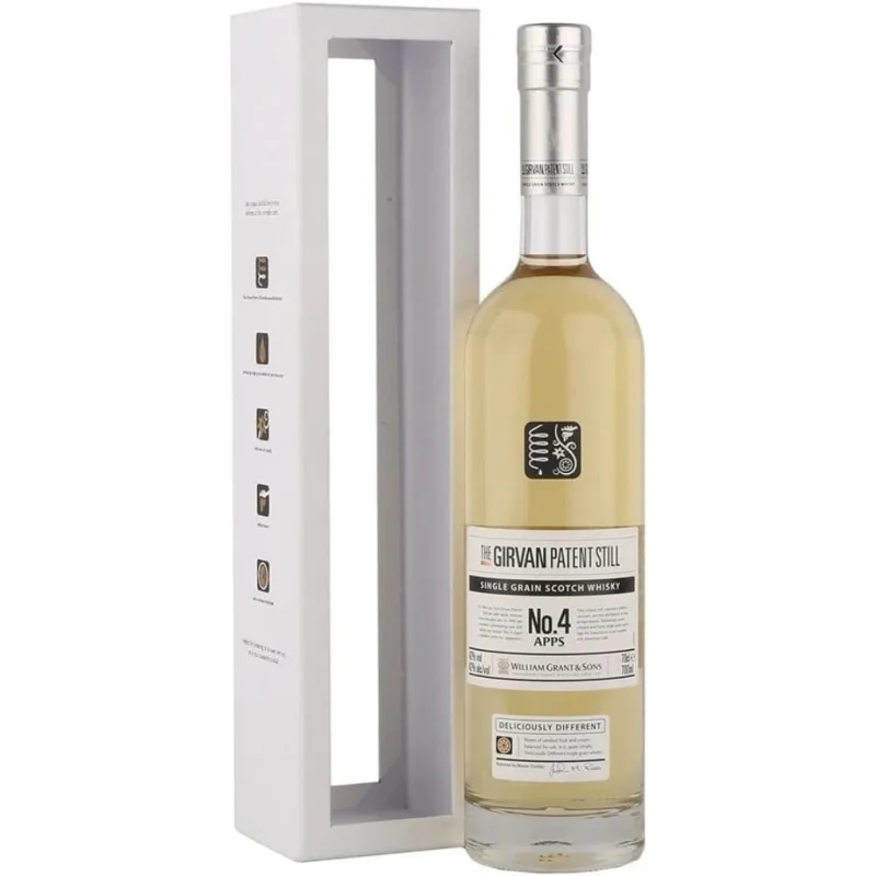 THE GIRVAN PATENT STILL IMPORT NO.4 GRAIN SCOTCH MALT WHISKY 42% 700ML
