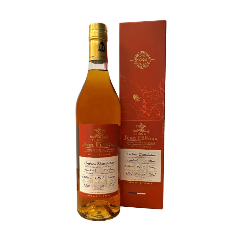 JEAN FILLIOUX 1992 COGNAC GRANDE CHAMPAGNE 43% 700ML