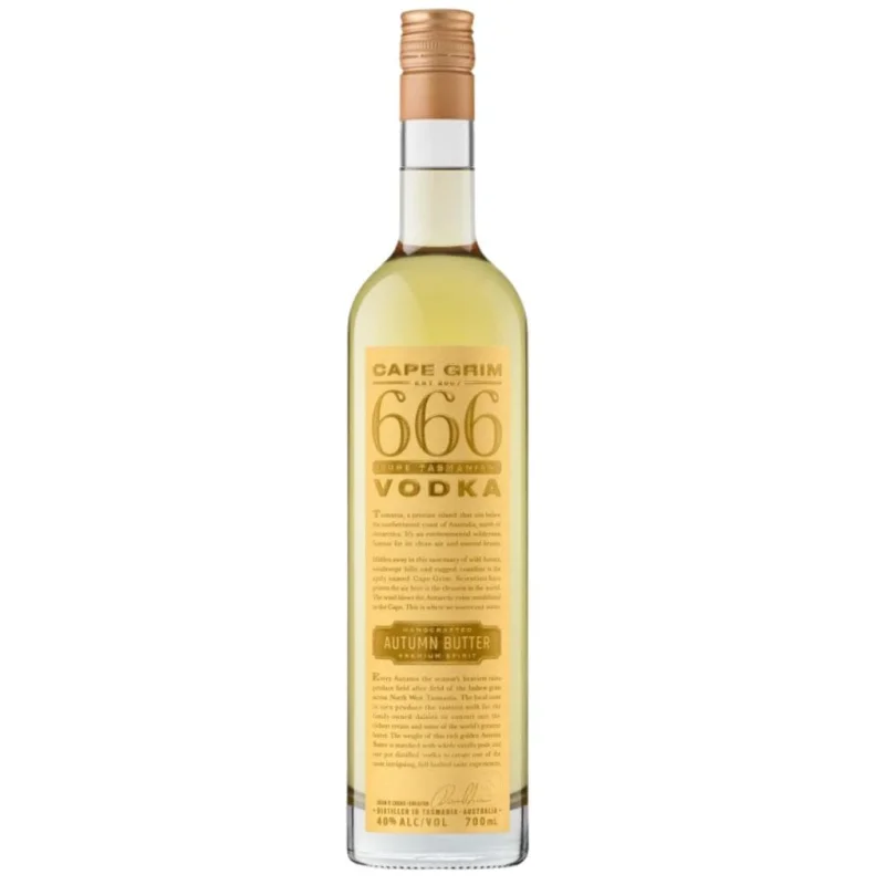 CAPE GRIM 666 AUTUMN BUTTER VODKA 40% 700ML