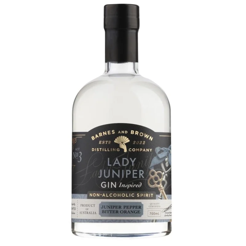BARNES & BROWN LADY JUNIPER – GIN INSPIRED NON ALC SPIRIT 0.5% 700ML