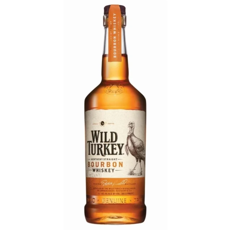 PERSONALISED WILD TURKEY 81 PROOF KENTUCKY STRAIGHT BOURBON WHISKEY 40.5% 1LT