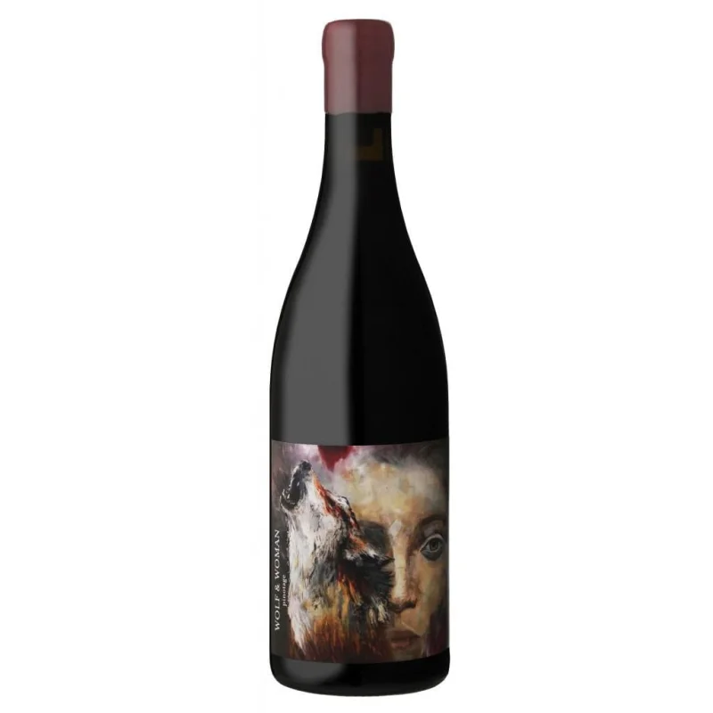 Personalised Wolf & Woman Pinotage 12.9% 750ml
