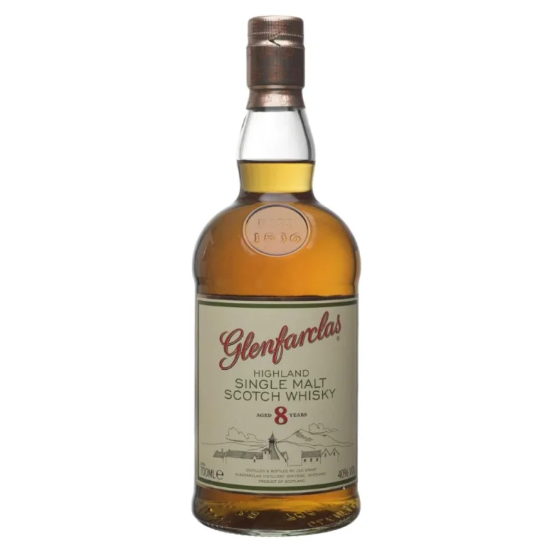 GLENFARCLAS 8 YEAR OLD SINGLE MALT SCOTCH WHISKY 40% 700ML