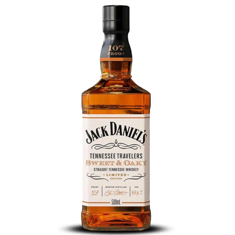 Jack Daniel’s Tennessee Travelers Sweet & Oaky Limited Edition Tennessee Whiskey 53.5% 500mL