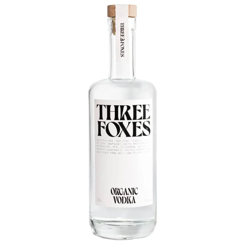 Three Foxes Organic Vodka 37% 700ml
