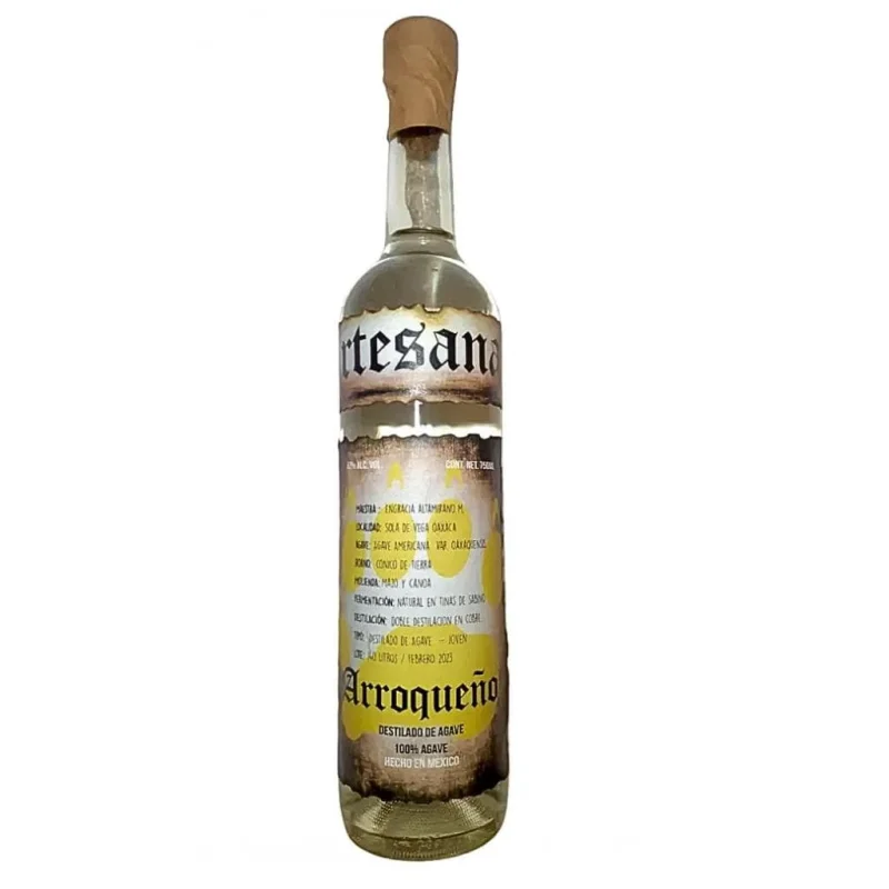 Artesanal Joven Arroqueno Destilado De Agave 51% 750ml