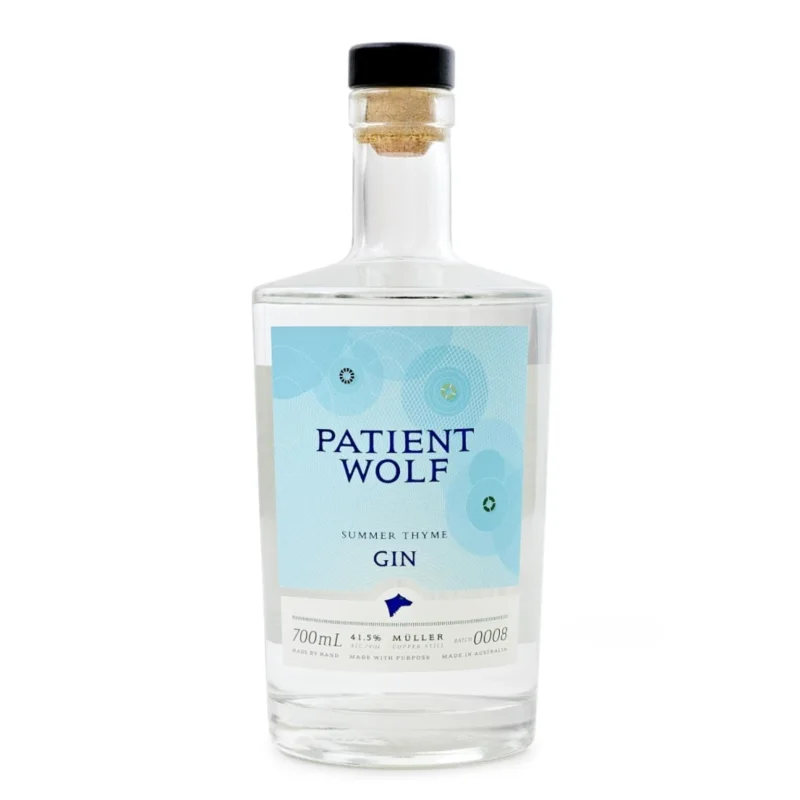 PERSONALISED PATIENT WOLF SUMMER THYME GIN 700ML