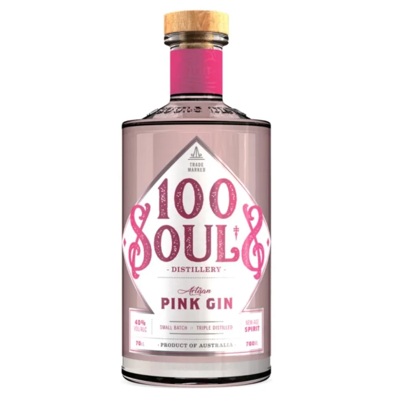 100 SOULS PINK GIN 40% 700ML
