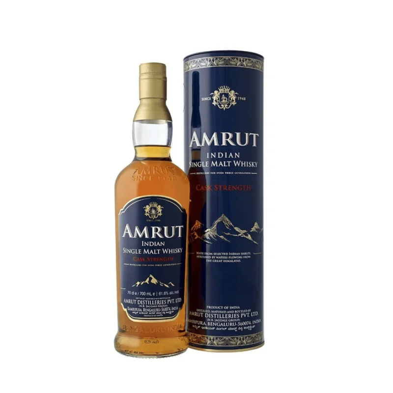 AMRUT INDIAN SINGLE MALT CASK STRENGTH 61.8% 700ML