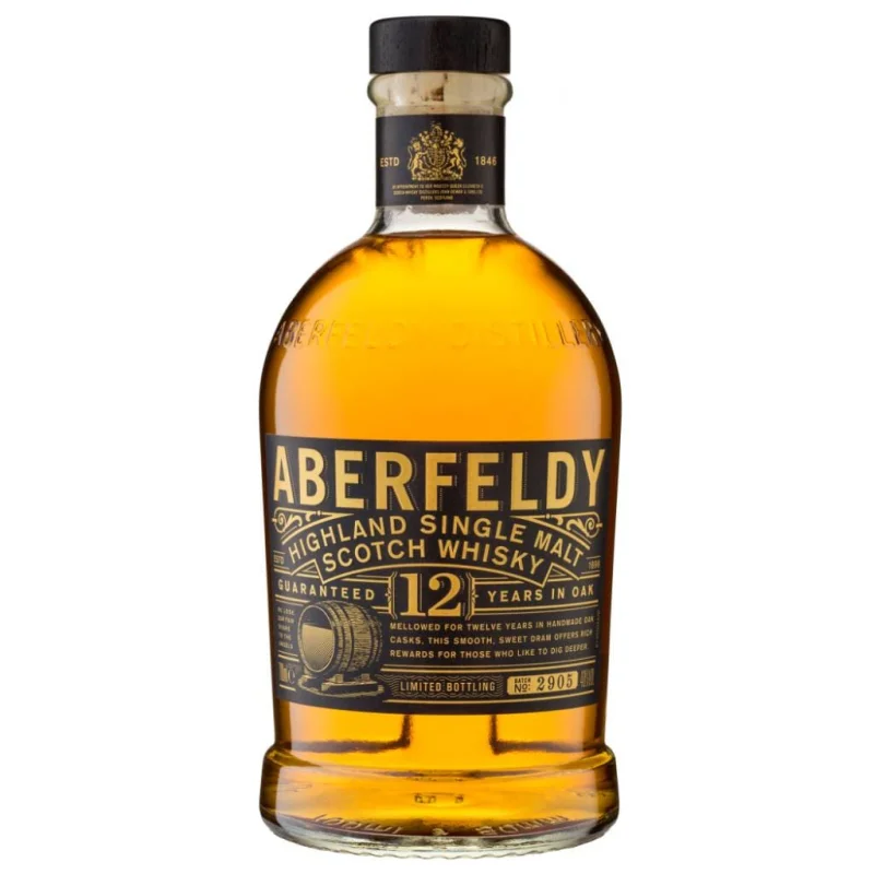 PERSONALISED ABERFELDY 12 YEAR OLD HIGHLAND SINGLE MALT 40% 700ML