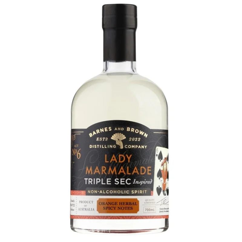 BARNES & BROWN LADY MARMALADE TRIPLE SEC INSPIRED NON ALC SPIRIT 0.5% 700ML