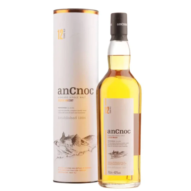 PERSONALISED ANCNOC 12 YEAR OLD HIGHLAND SINGLE MALT 40% 700ML