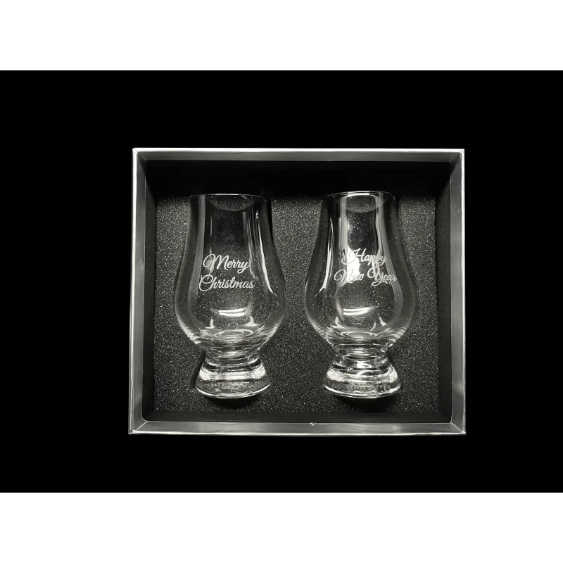 Christmas Edition Glencairn Crystal Whisky Glass “Original” in Presentation Box