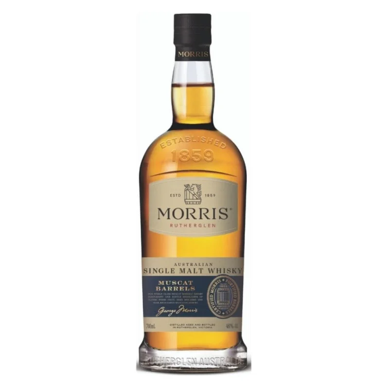 PERSONALISED MORRIS RUTHERGLEN MUSCAT BARREL AUSTRALIAN WHISKY 700ML