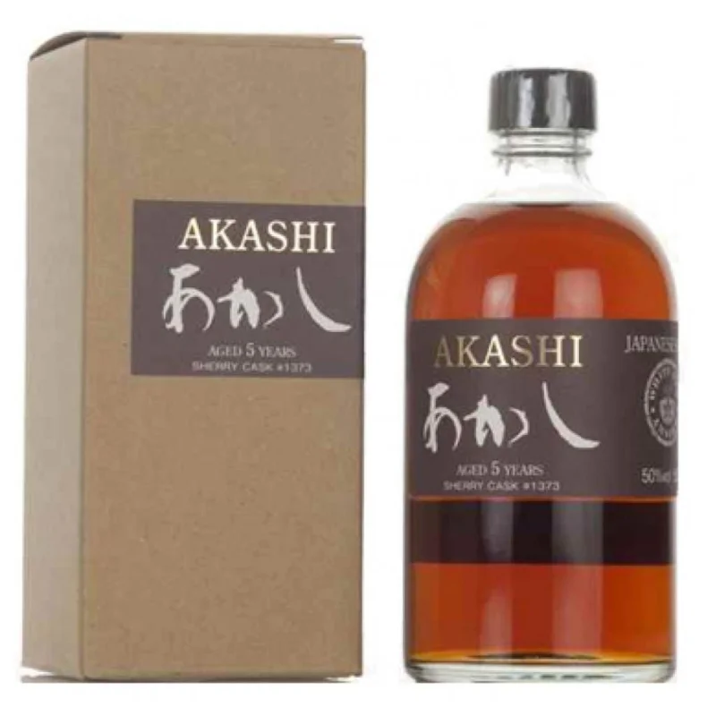AKASHI WHITE OAK SINGLE MALT 5 YEAR OLD WHISKY 500ML