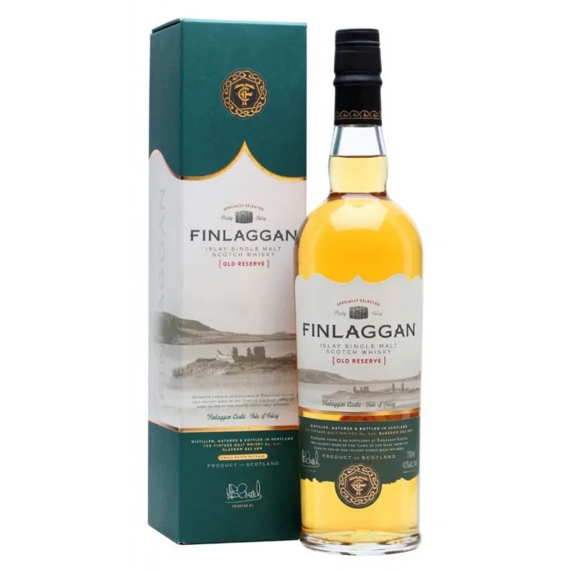 PERSONALISED FINLAGGAN OLD RESERVE ISLAY SINGLE MALT SCOTCH WHISKY 40% 700ML