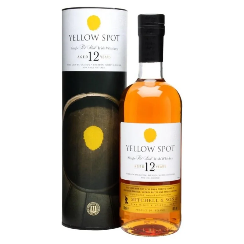 YELLOW SPOT 12 YEAR OLD SINGLE POT STILL IRISH WHISKEY 46% 700ML