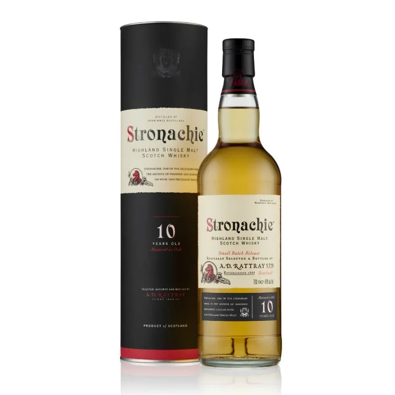 AD Rattray Stronachie 10 Year Old Single Malt Whisky 43% 700ml
