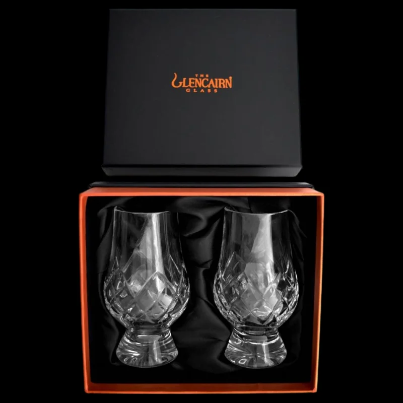 Glencairn Cut Crystal Tartan (qty2 in Presentation Box) 200ml