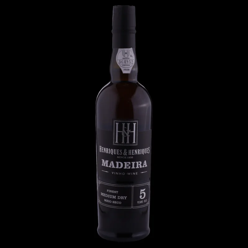 NV Henriques & Henriques Finest Medium Dry 5Yo Madeira NV 500ml